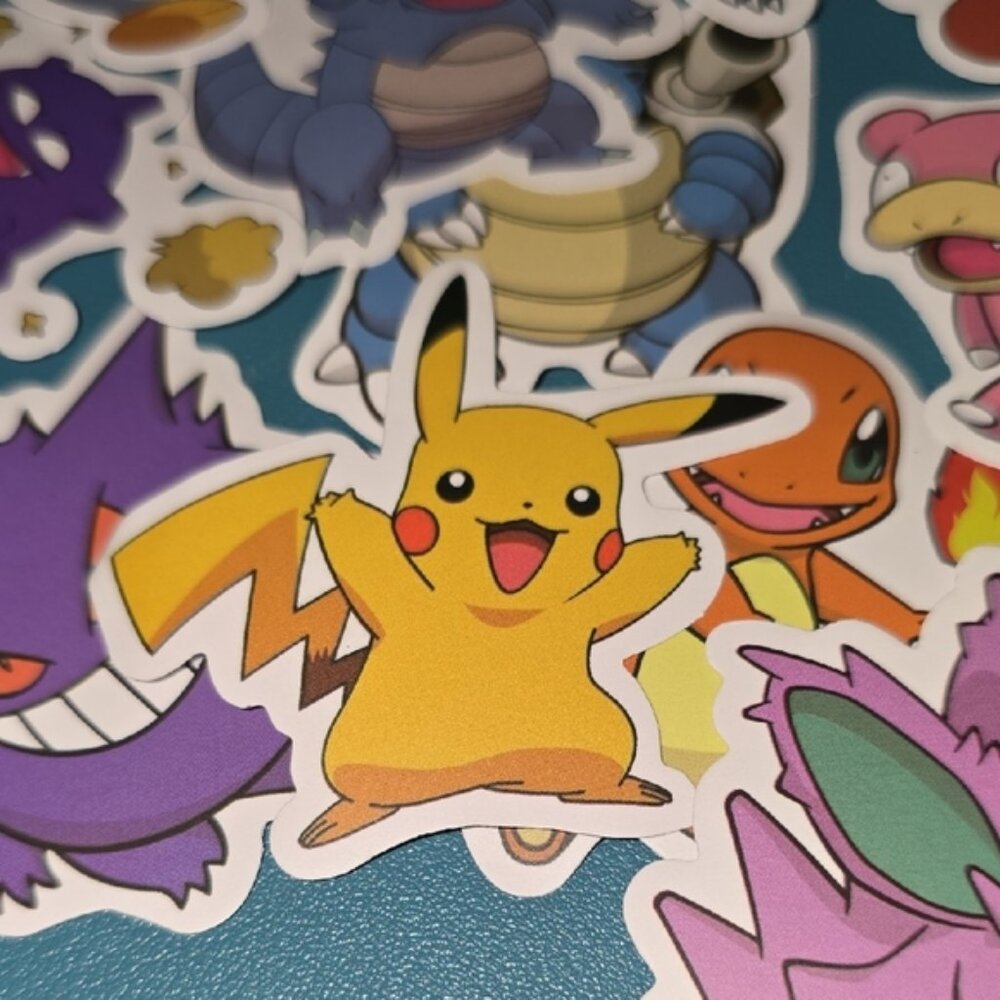 Pokemon 20 PC Bundle Sticker Lot - Picture 2 of 2